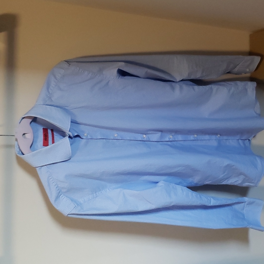 Hugo Boss Mens Slim Fit Dress Shirt 15/38